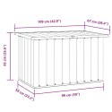 VidaXL Skrzynia ogrodowa zielona 109x67x65 cm
