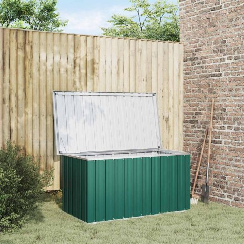 VidaXL Skrzynia ogrodowa zielona 129x67x65 cm