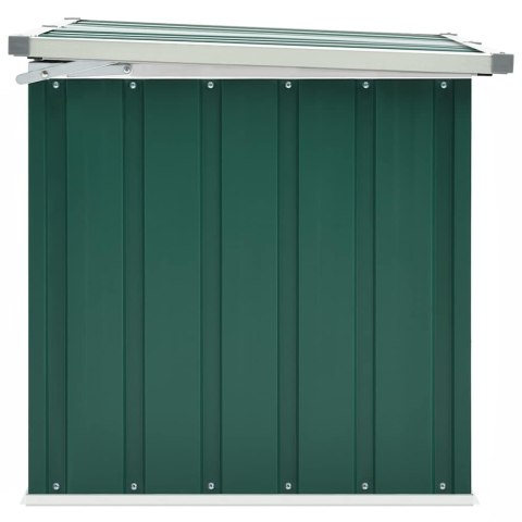 VidaXL Skrzynia ogrodowa zielona 129x67x65 cm