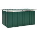 VidaXL Skrzynia ogrodowa zielona 129x67x65 cm