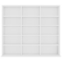 VidaXL Szafka na płyty CD, biała, 100x23x89,5 cm