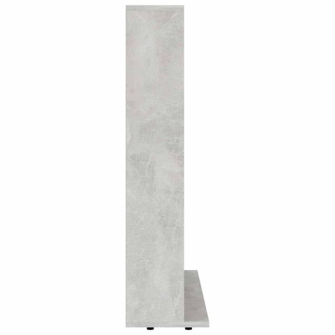 VidaXL Szafka na płyty CD, szarość betonu, 100 x 23 x 89,5 cm