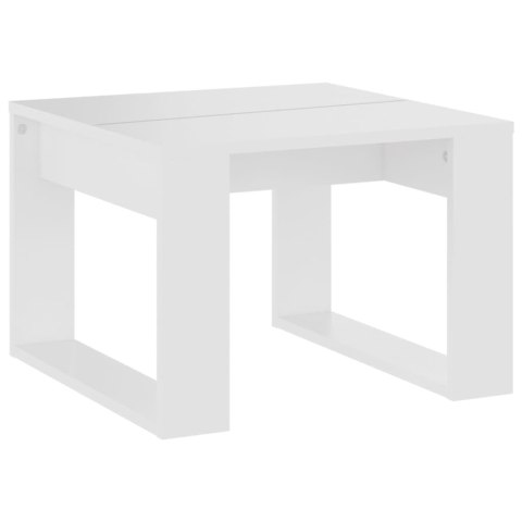 STOLIK BOCZNY BIAŁY 50X50X35CM MATERIAŁ DREWNOPOCHODNY