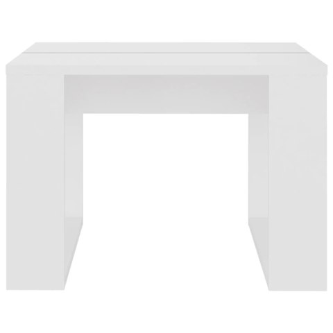 STOLIK BOCZNY BIAŁY 50X50X35CM MATERIAŁ DREWNOPOCHODNY