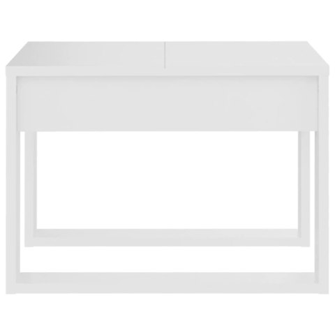 STOLIK BOCZNY BIAŁY 50X50X35CM MATERIAŁ DREWNOPOCHODNY