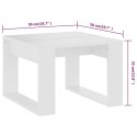 STOLIK BOCZNY BIAŁY 50X50X35CM MATERIAŁ DREWNOPOCHODNY