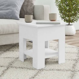 STOLIK KAWOWY BIAŁY 40X40X42CM MATERIAŁ DREWNOPOCHODNY