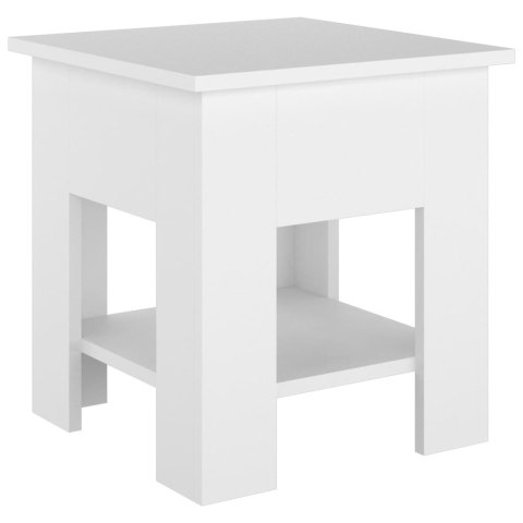 STOLIK KAWOWY BIAŁY 40X40X42CM MATERIAŁ DREWNOPOCHODNY