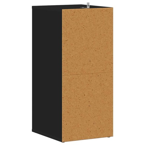 VidaXL Szafka na buty, czarna, 31,5x35x70 cm, materiał drewnopochodny