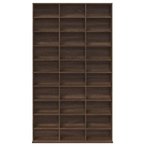 VidaXL Szafka na płyty CD, brązowy dąb, 102x23x177,5 cm