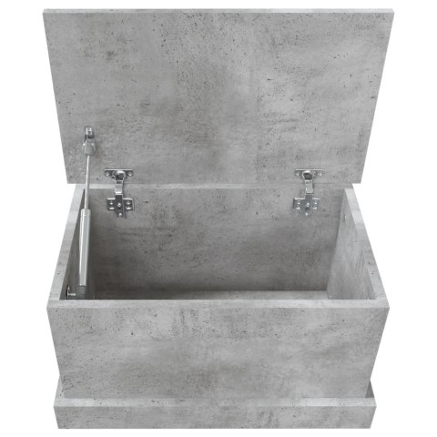 VidaXL Skrzynia, szarość betonu, 50x30x28 cm, materiał drewnopochodny