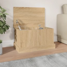 VidaXL Skrzynka do przechowywania dąb sonoma 50x30x28 cm Drewno konstrukcyjne