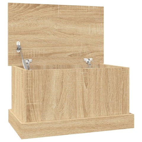 VidaXL Skrzynka do przechowywania dąb sonoma 50x30x28 cm Drewno konstrukcyjne
