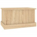 VidaXL Skrzynka do przechowywania dąb sonoma 50x30x28 cm Drewno konstrukcyjne