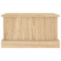 VidaXL Skrzynka do przechowywania dąb sonoma 50x30x28 cm Drewno konstrukcyjne