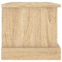 VidaXL Skrzynka do przechowywania dąb sonoma 50x30x28 cm Drewno konstrukcyjne