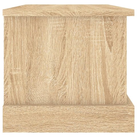 VidaXL Skrzynka do przechowywania dąb sonoma 50x30x28 cm Drewno konstrukcyjne