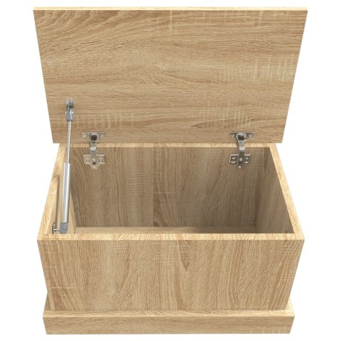 VidaXL Skrzynka do przechowywania dąb sonoma 50x30x28 cm Drewno konstrukcyjne