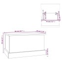 VidaXL Skrzynka do przechowywania dąb sonoma 50x30x28 cm Drewno konstrukcyjne