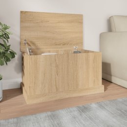 VidaXL Skrzynka do przechowywania dąb sonoma 70x40x38 cm Drewno konstrukcyjne