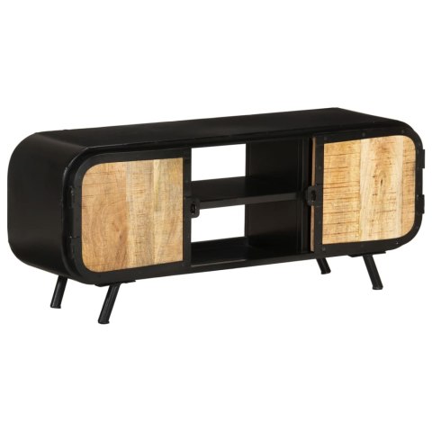 SZAFKA POD TELEWIZOR 110X30X45CM SUROWE DREWNO MANGO
