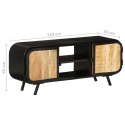 SZAFKA POD TELEWIZOR 110X30X45CM SUROWE DREWNO MANGO