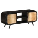 SZAFKA POD TELEWIZOR 110X30X45CM SUROWE DREWNO MANGO