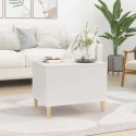 VidaXL Stolik kawowy, biały 60x44,5x45 cm, materiał drewnopochodny