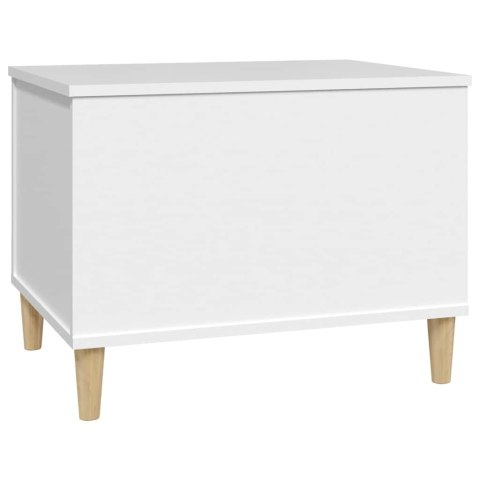 VidaXL Stolik kawowy, biały 60x44,5x45 cm, materiał drewnopochodny