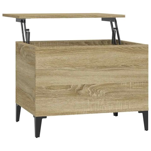 VidaXL Stolik kawowy, dąb sonoma 60x44,5x45 cm materiał drewnopochodny