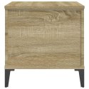 VidaXL Stolik kawowy, dąb sonoma 60x44,5x45 cm materiał drewnopochodny