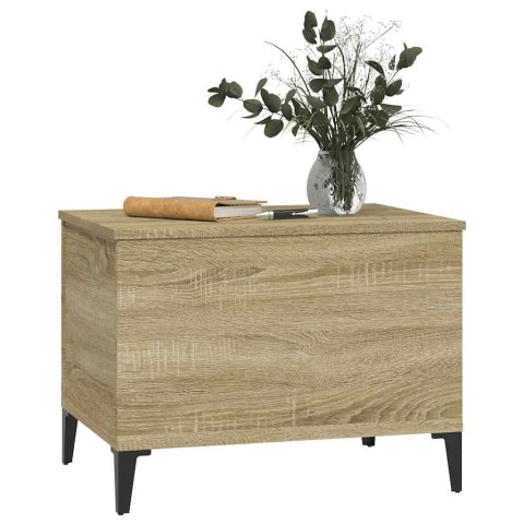 VidaXL Stolik kawowy, dąb sonoma 60x44,5x45 cm materiał drewnopochodny