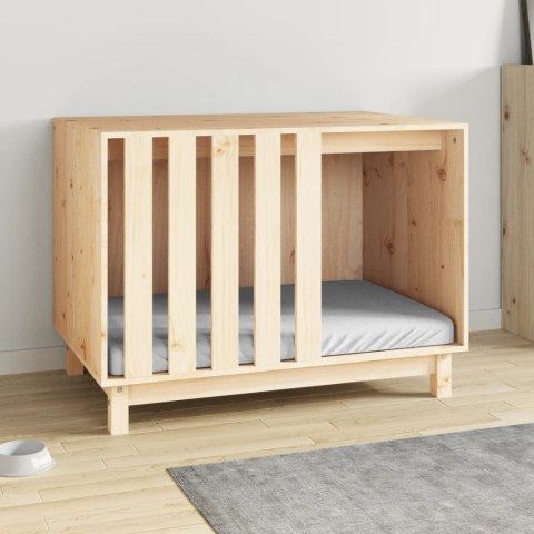 VidaXL Domek dla psa, 90x60x67 cm, lite drewno sosnowe