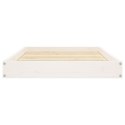 VidaXL Legowisko dla psa, białe, 91,5x64x9 cm, lite drewno sosnowe