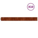 VidaXL Obrzeża trawnikowe, 10 szt., 10x103 cm, giętkie, stal Corten