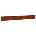 VidaXL Obrzeża trawnikowe, 10 szt., 10x103 cm, giętkie, stal Corten