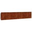 VidaXL Obrzeża trawnikowe, 10 szt., 20x103 cm, giętkie, stal Corten