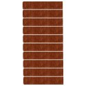 VidaXL Obrzeża trawnikowe, 10 szt., 20x103 cm, giętkie, stal Corten