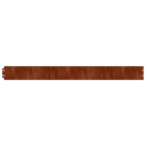 VidaXL Obrzeża trawnikowe, 50 szt., 10x103 cm, giętkie, stal Corten