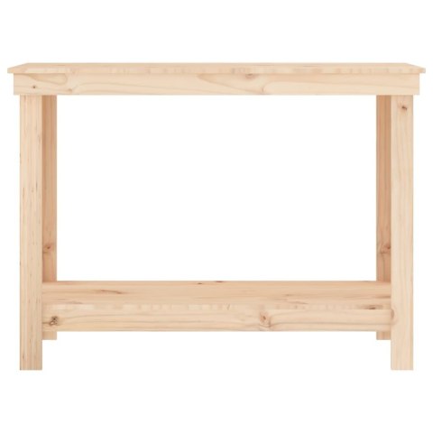 VidaXL Stół roboczy, 110x50x80 cm, lite drewno sosnowe