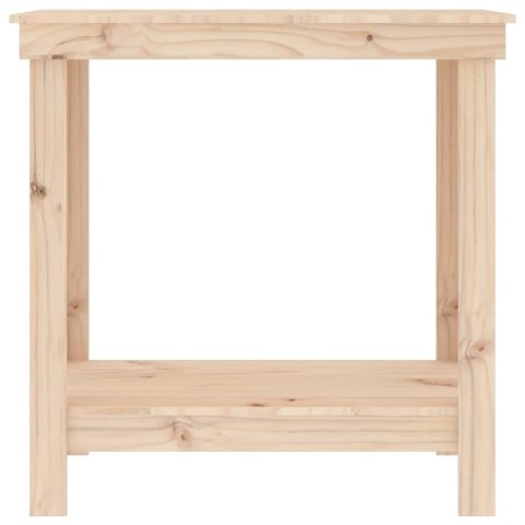 VidaXL Stół roboczy, 80x50x80 cm, lite drewno sosnowe
