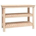 VidaXL Stolik roboczy, 110,5x50x80 cm, lite drewno sosnowe