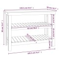 VidaXL Stolik roboczy, 110,5x50x80 cm, lite drewno sosnowe