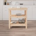 VidaXL Stolik roboczy, 78,5x50x80 cm, lite drewno sosnowe