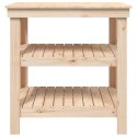 VidaXL Stolik roboczy, 78,5x50x80 cm, lite drewno sosnowe