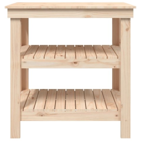 VidaXL Stolik roboczy, 78,5x50x80 cm, lite drewno sosnowe