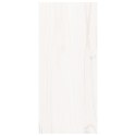 VidaXL Szafka na wino biała 56x25x56 cm lite drewno sosnowe