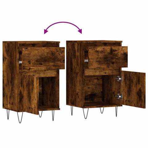 VidaXL Komoda, przydymiony dąb, 40x35x70 cm, materiał drewnopochodny