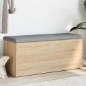 VidaXL Ławka ze schowkiem Sonoma Oak 102x42x45 cm Drewno konstrukcyjne
