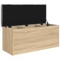 VidaXL Ławka ze schowkiem Sonoma Oak 102x42x45 cm Drewno konstrukcyjne